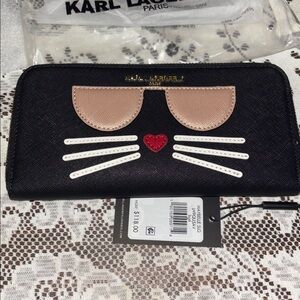 Karl Lagerfeld 🆕 Paris Maybelle Choupette continental zip-around wallet